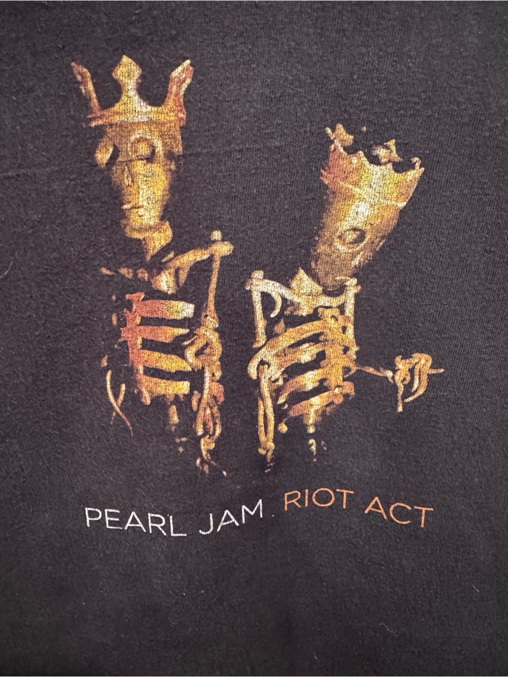 2003 Pearl Jam Riot Act Short Sleeve Graphic XL T-Shirt - Black - Picture 1 of 4
